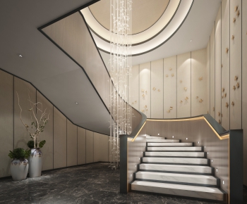New Chinese Style Stairwell-ID:662726386