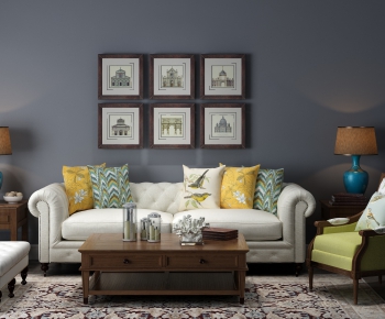 American Style Sofa Combination-ID:535947629