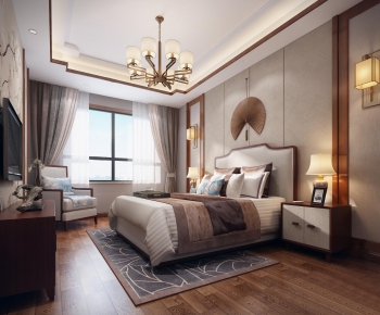 New Chinese Style Bedroom-ID:511626973