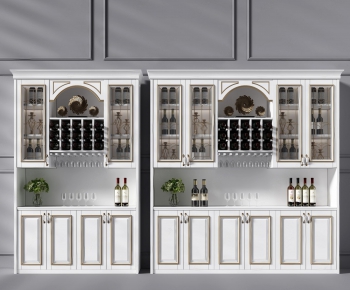 Simple European Style Wine Cabinet-ID:741996883