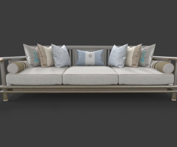 New Chinese Style Three-seat Sofa-ID:927264612