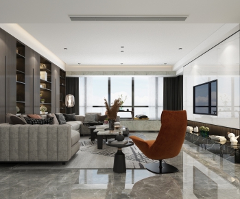 Modern A Living Room-ID:906755884