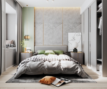 Modern Bedroom-ID:666505557