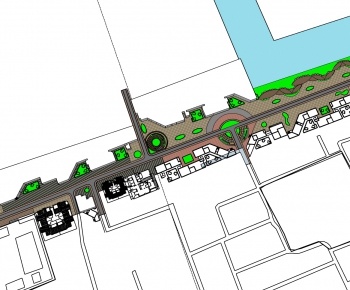 Modern Architectural Bird's-eye View Planning-ID:233141789