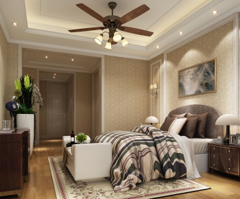 American Style Bedroom-ID:617410356