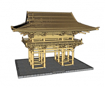 Japanese Style Ancient Architectural Buildings-ID:618841825