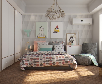 Nordic Style Bedroom-ID:979817291