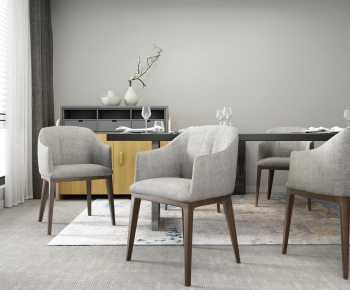 Nordic Style Dining Table And Chairs-ID:841911796