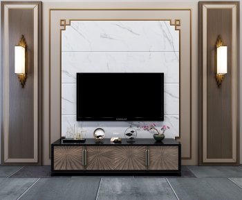 New Chinese Style TV Cabinet-ID:382559223