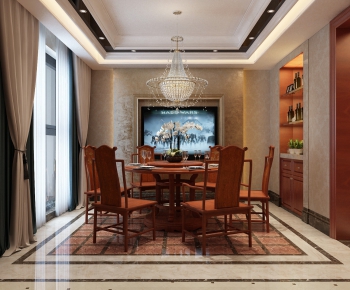 New Chinese Style Dining Room-ID:859332135
