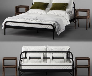 Modern Double Bed-ID:643668312