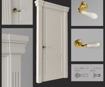Modern Solid Wood Door-ID:441974928