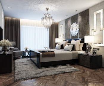 Simple European Style Bedroom-ID:980034723