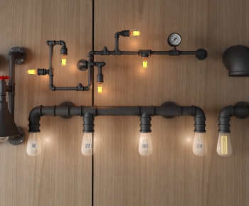 Industrial Style Wall Lamp-ID:302205584