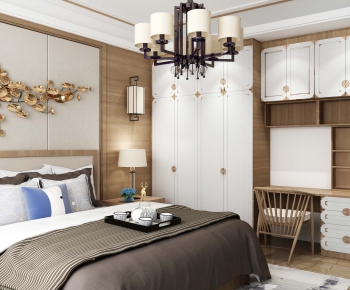 New Chinese Style Bedroom-ID:971317953
