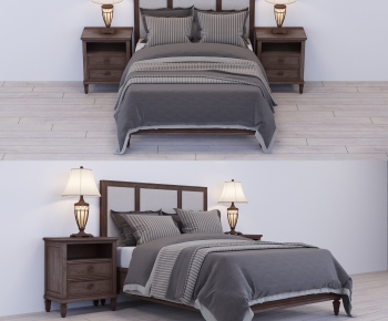 American Style Double Bed-ID:257941231