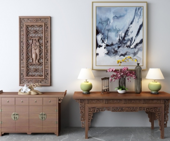 New Chinese Style Side Cabinet/Entrance Cabinet-ID:167059471