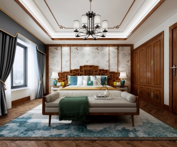 Chinese Style Bedroom-ID:119283899