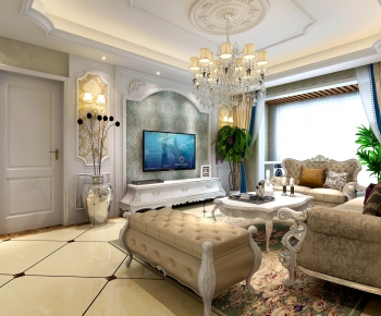 Classical Style A Living Room-ID:211277996