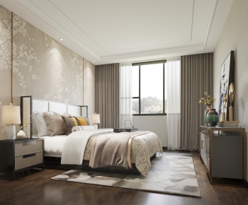 New Chinese Style Bedroom-ID:191123769