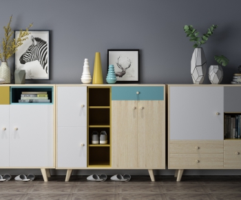 Nordic Style Shoe Cabinet-ID:432529335