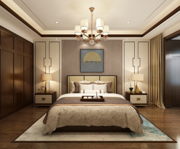 New Chinese Style Bedroom-ID:984273249