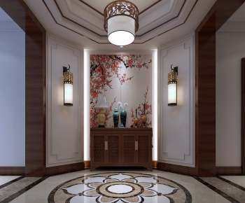 New Chinese Style Hallway-ID:455972352