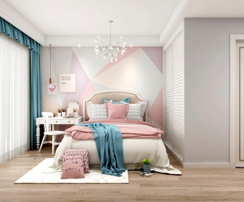 Nordic Style Girl's Room Daughter's Room-ID:476926943