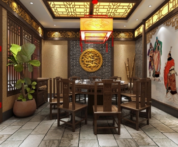 New Chinese Style Catering Space-ID:695264913