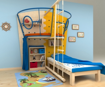 Modern Child's Bed-ID:573879489