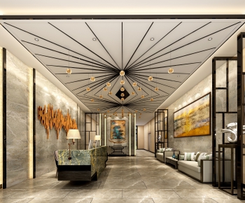 New Chinese Style Lobby Hall-ID:661421722