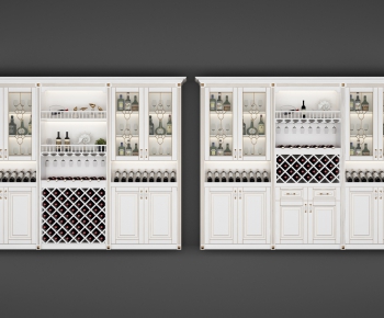 Simple European Style Wine Cabinet-ID:787445199