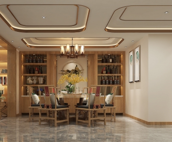 New Chinese Style Dining Room-ID:438600683