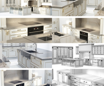 Simple European Style Kitchen Cabinet-ID:586260665