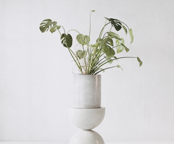 Modern Potted Green Plant-ID:368461567