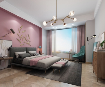 Nordic Style Bedroom-ID:980881596