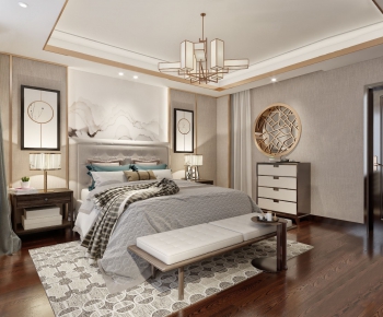 New Chinese Style Bedroom-ID:168796542