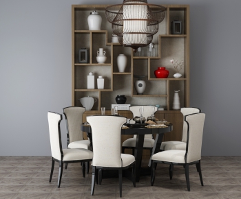 New Chinese Style Dining Table And Chairs-ID:822306445