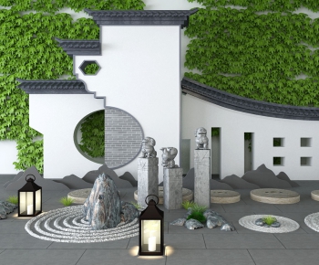 New Chinese Style Garden-ID:444952861