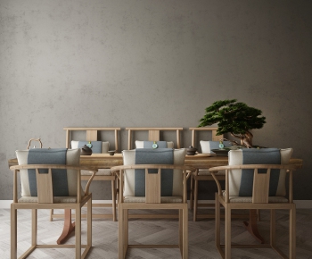 New Chinese Style Dining Table And Chairs-ID:427408244