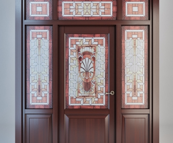 Modern Solid Wood Door-ID:830284575