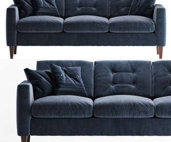 Modern Three-seat Sofa-ID:862936446