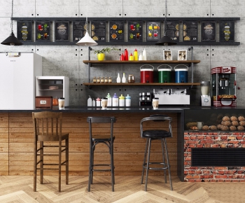 Industrial Style Counter Bar-ID:150867297