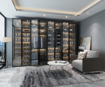 Modern Clothes Storage Area-ID:826532925