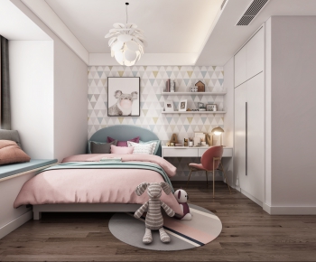 Nordic Style Girl's Room Daughter's Room-ID:776451644