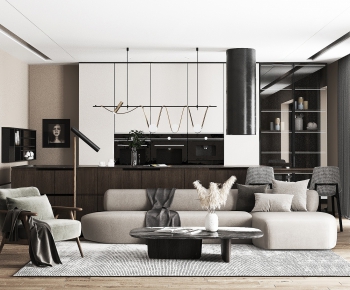 Modern A Living Room-ID:358095965