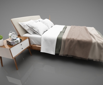 Modern Double Bed-ID:947026828