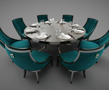 New Chinese Style Dining Table And Chairs-ID:528248781