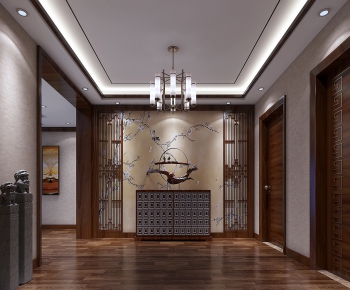 New Chinese Style Hallway-ID:437859668