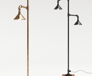 Industrial Style Floor Lamp-ID:108012997